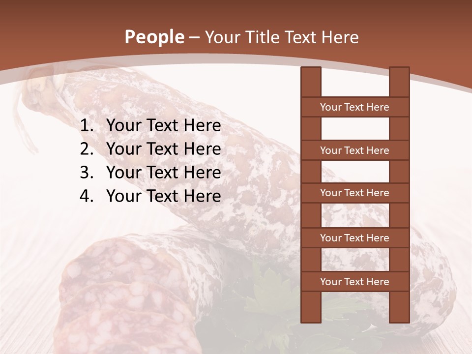Pork Salami Appetizer PowerPoint Template