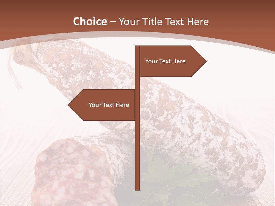 Pork Salami Appetizer PowerPoint Template
