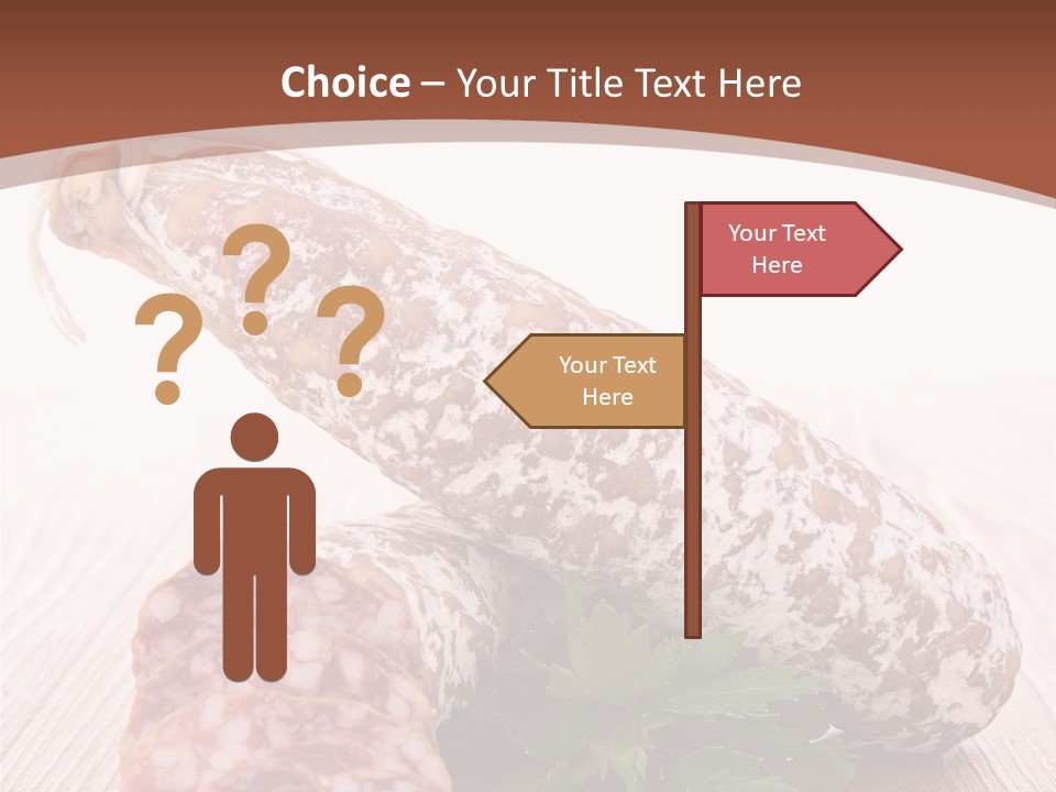 Pork Salami Appetizer PowerPoint Template