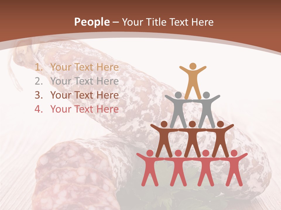 Pork Salami Appetizer PowerPoint Template