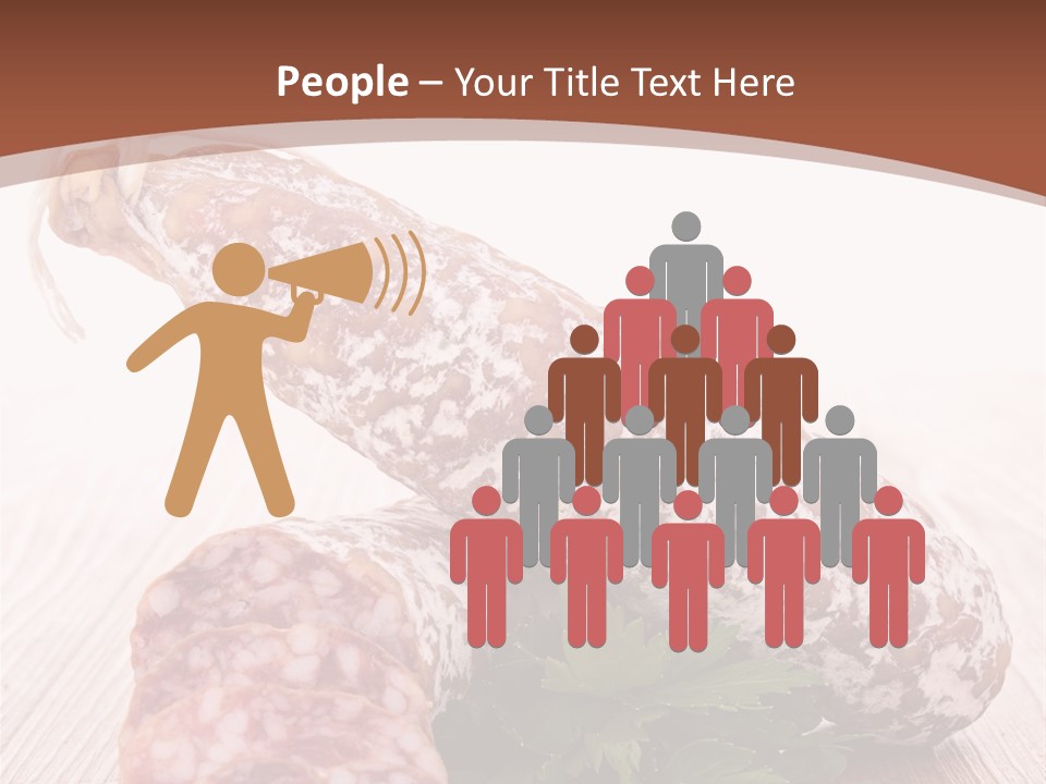 Pork Salami Appetizer PowerPoint Template