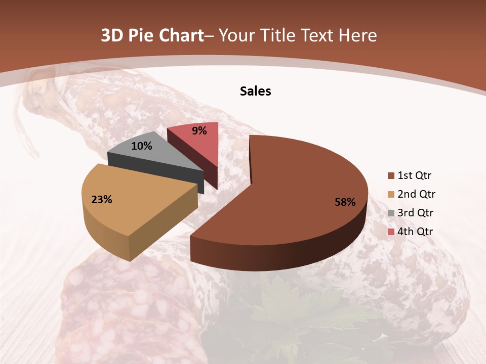 Pork Salami Appetizer PowerPoint Template
