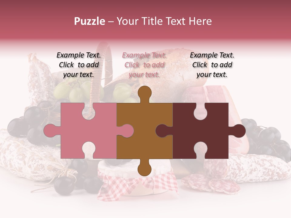 Delicatessen Baguette Wicker PowerPoint Template