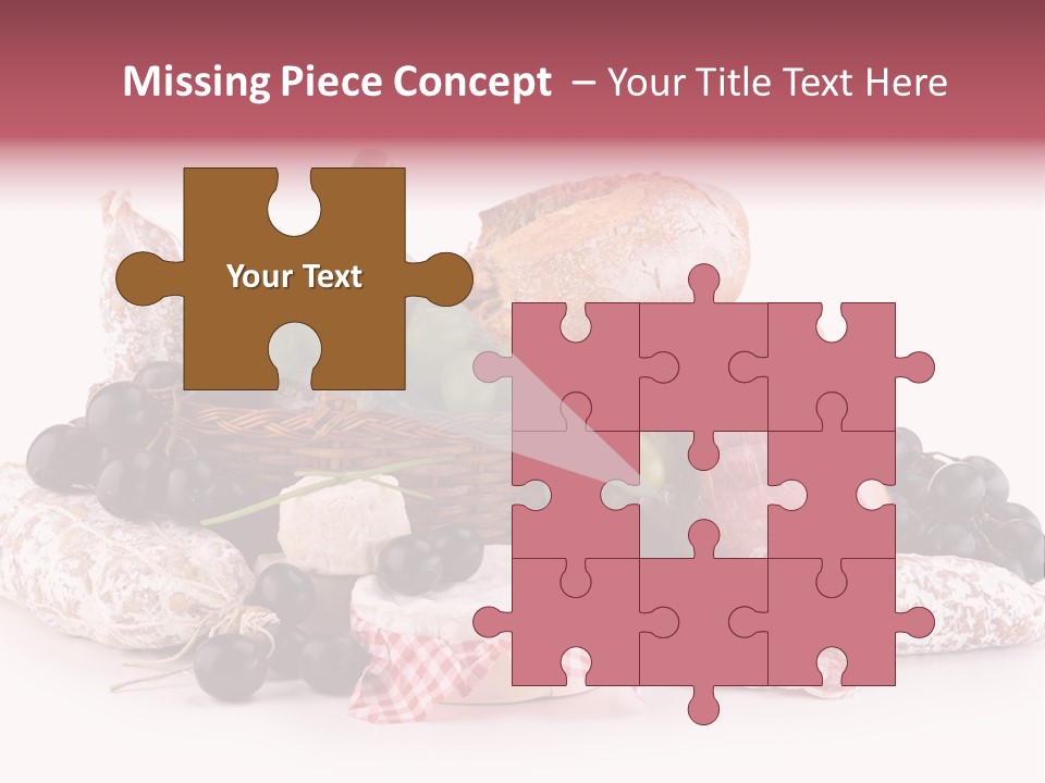 Delicatessen Baguette Wicker PowerPoint Template