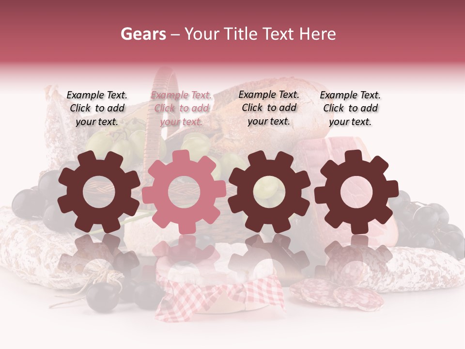 Delicatessen Baguette Wicker PowerPoint Template