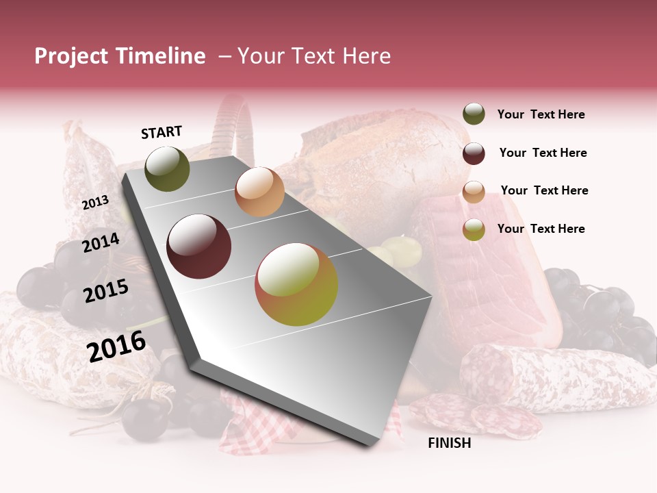 Delicatessen Baguette Wicker PowerPoint Template