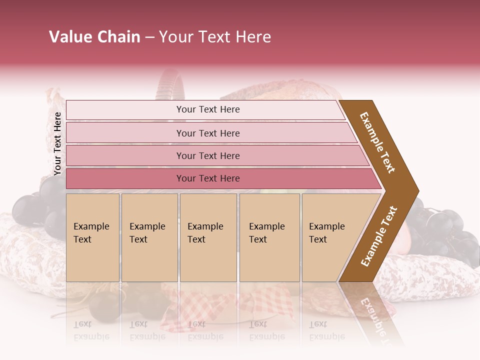 Delicatessen Baguette Wicker PowerPoint Template