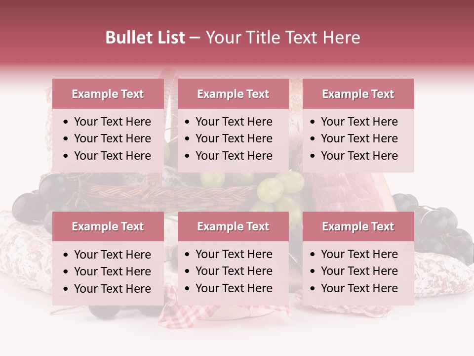 Delicatessen Baguette Wicker PowerPoint Template