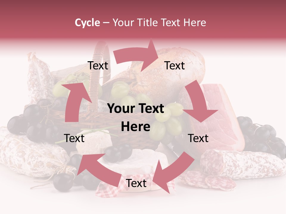 Delicatessen Baguette Wicker PowerPoint Template