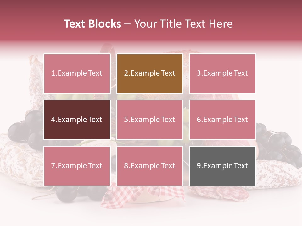 Delicatessen Baguette Wicker PowerPoint Template