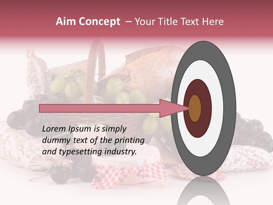 Delicatessen Baguette Wicker PowerPoint Template