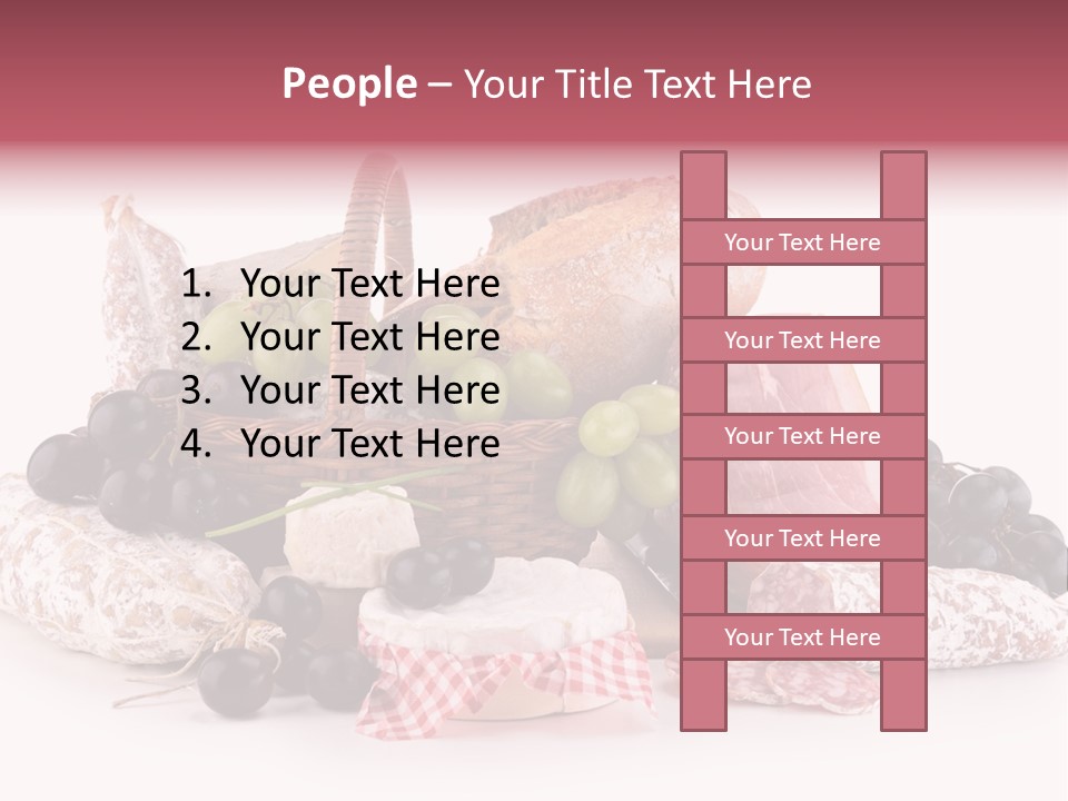 Delicatessen Baguette Wicker PowerPoint Template