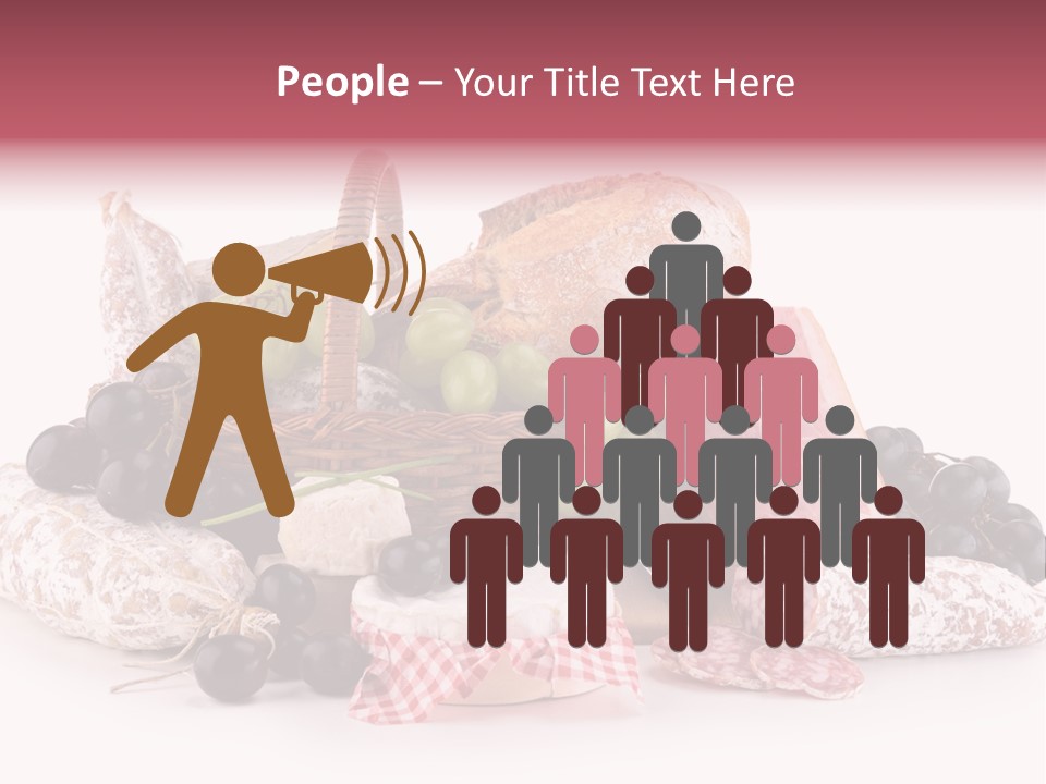 Delicatessen Baguette Wicker PowerPoint Template