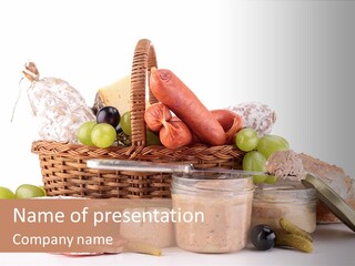 Appetizing Liver Snack PowerPoint Template