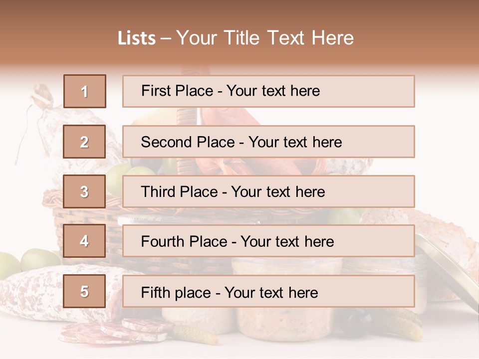 Appetizing Liver Snack PowerPoint Template