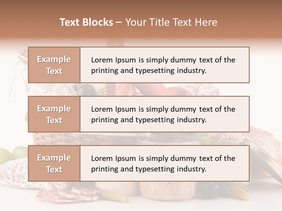 Appetizing Liver Snack PowerPoint Template
