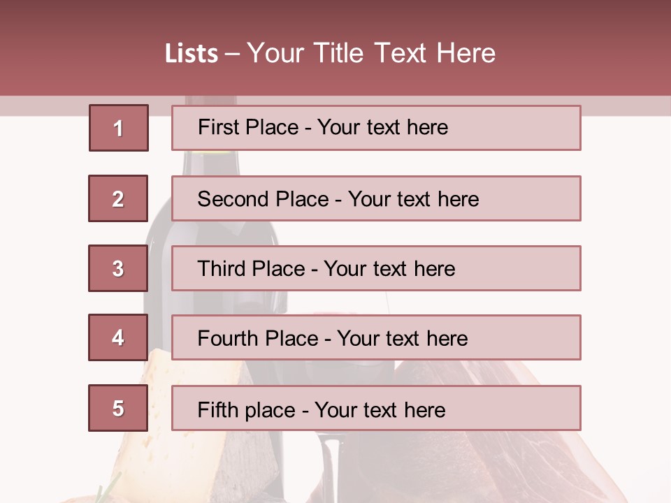 Snack Gastronomy Bacon PowerPoint Template