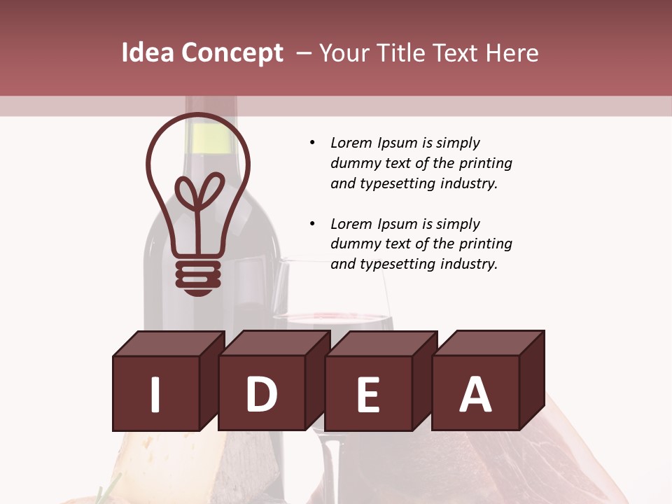 Snack Gastronomy Bacon PowerPoint Template