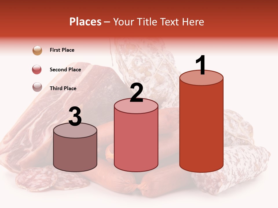 Piece Meat Isolated PowerPoint Template
