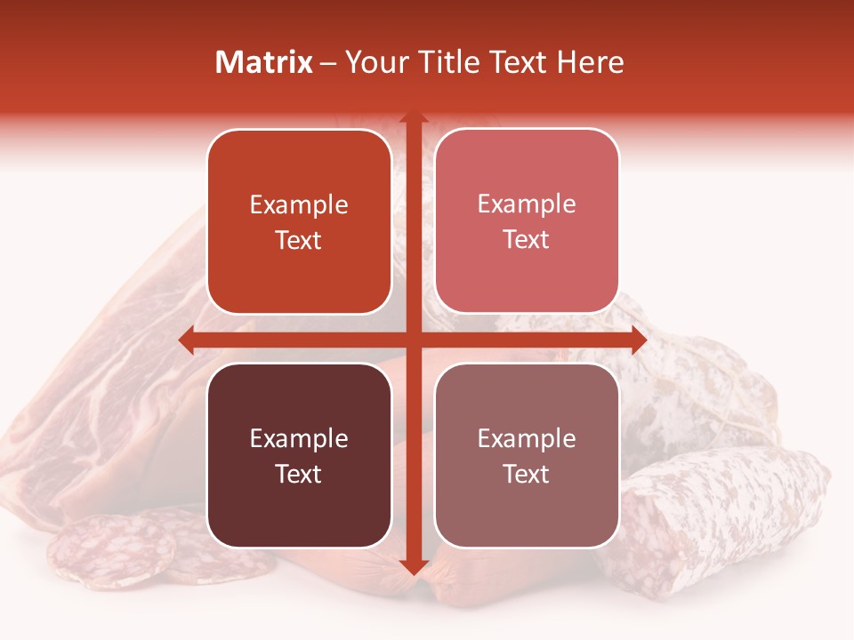 Piece Meat Isolated PowerPoint Template