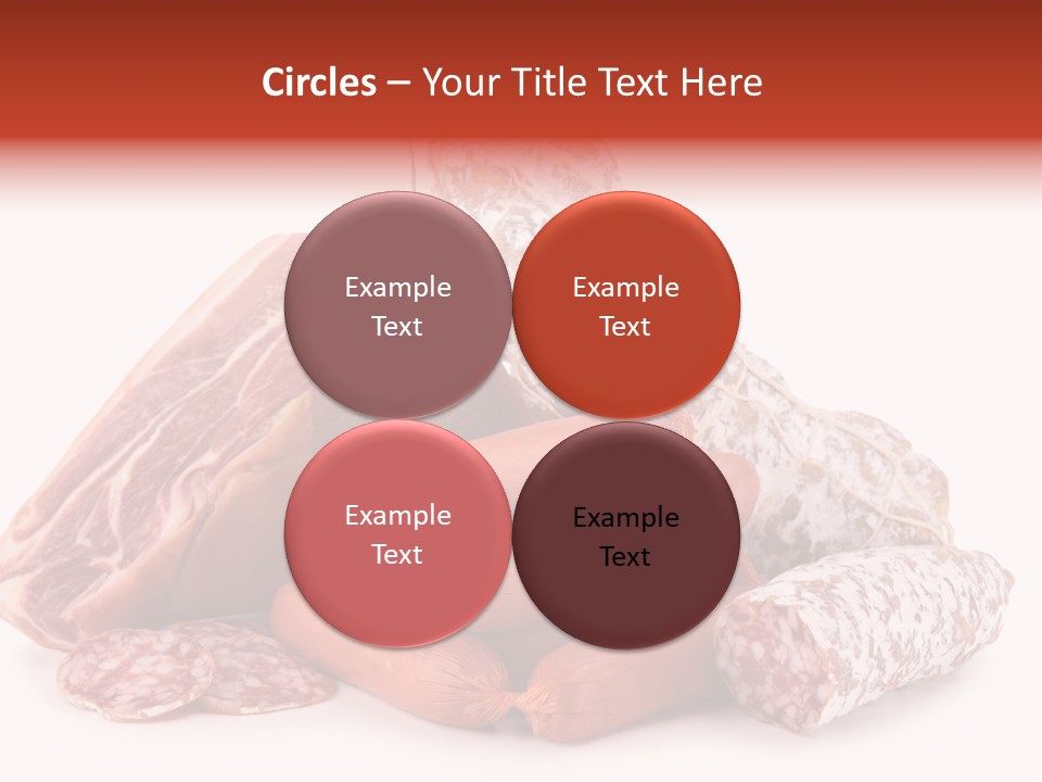 Piece Meat Isolated PowerPoint Template