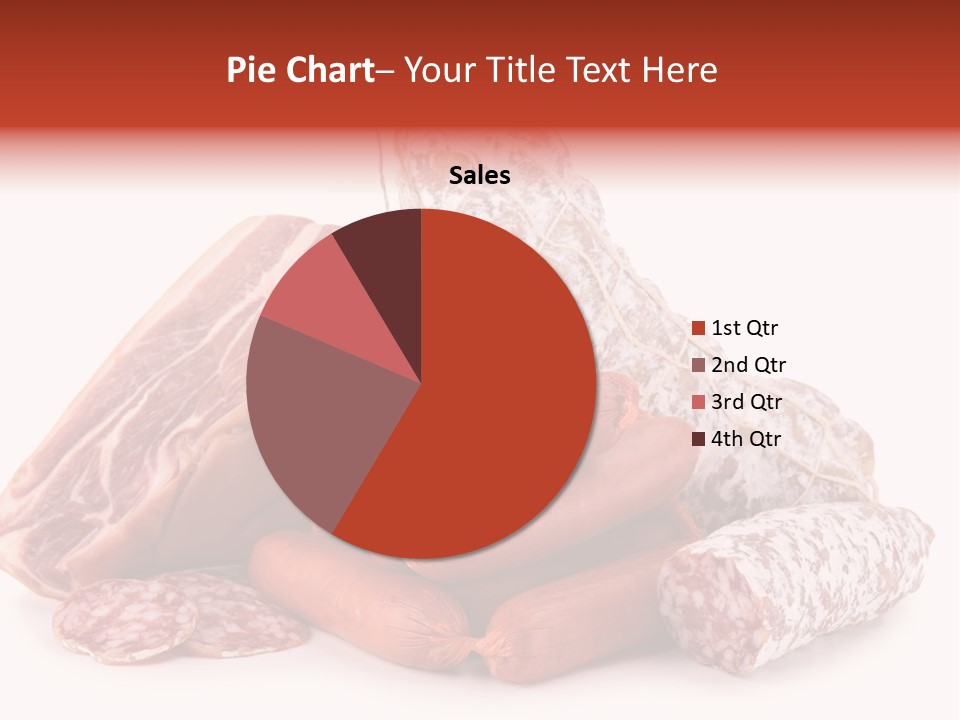 Piece Meat Isolated PowerPoint Template