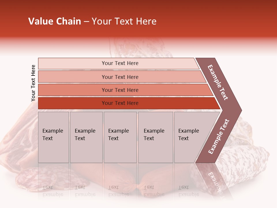 Piece Meat Isolated PowerPoint Template