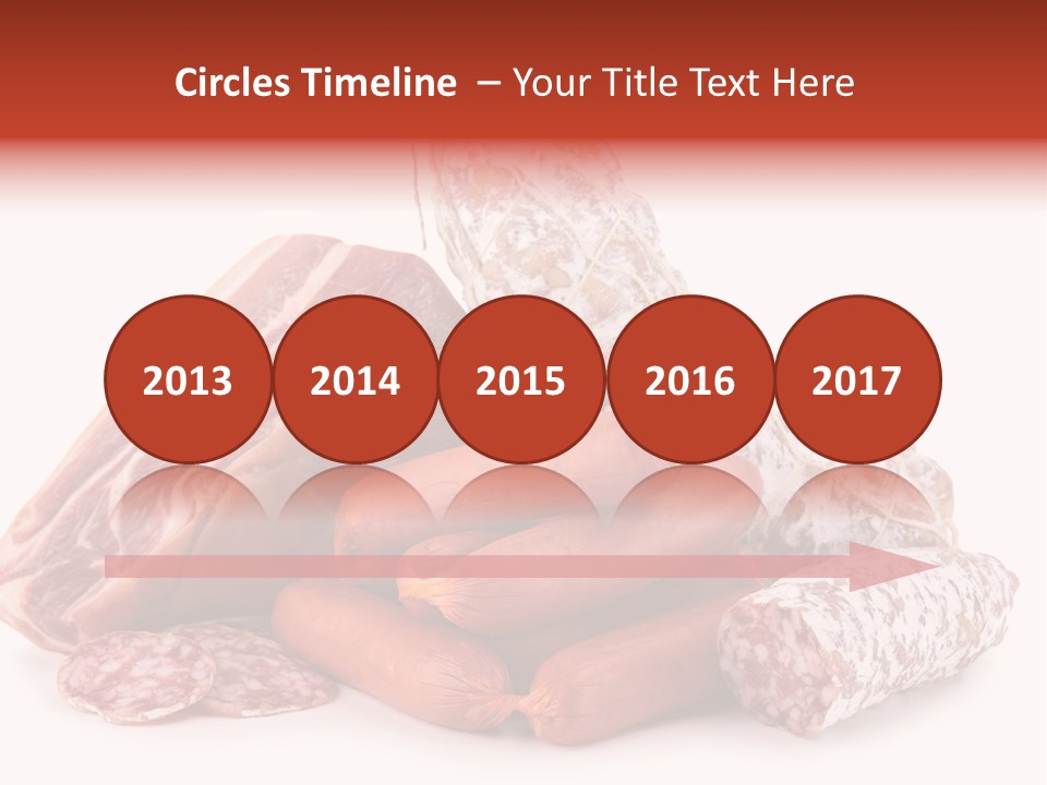 Piece Meat Isolated PowerPoint Template