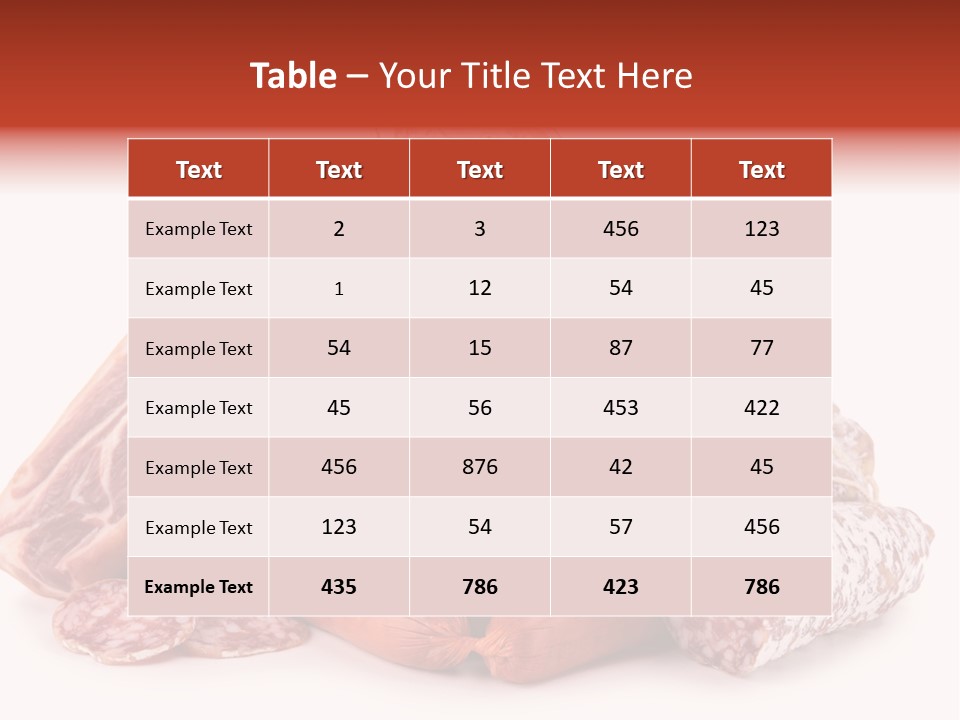 Piece Meat Isolated PowerPoint Template