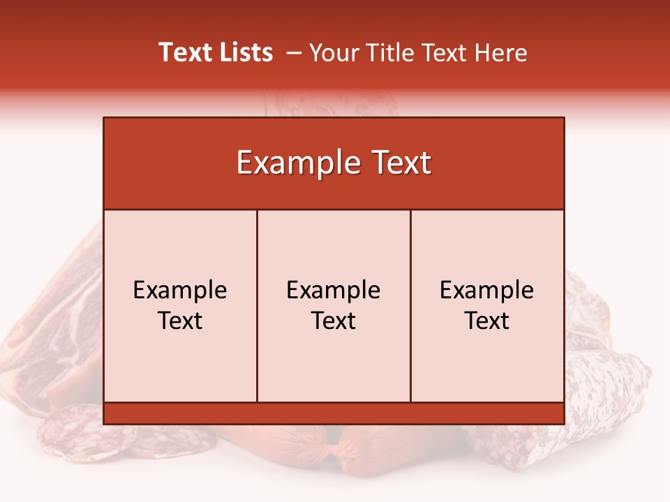 Piece Meat Isolated PowerPoint Template