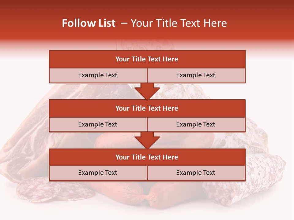 Piece Meat Isolated PowerPoint Template