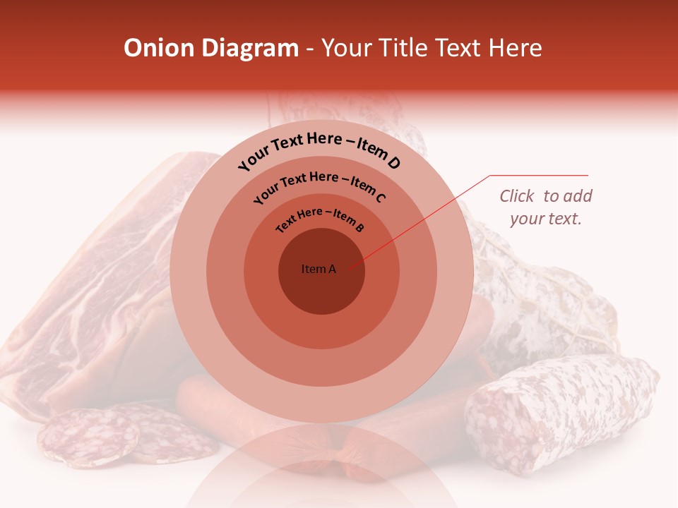 Piece Meat Isolated PowerPoint Template
