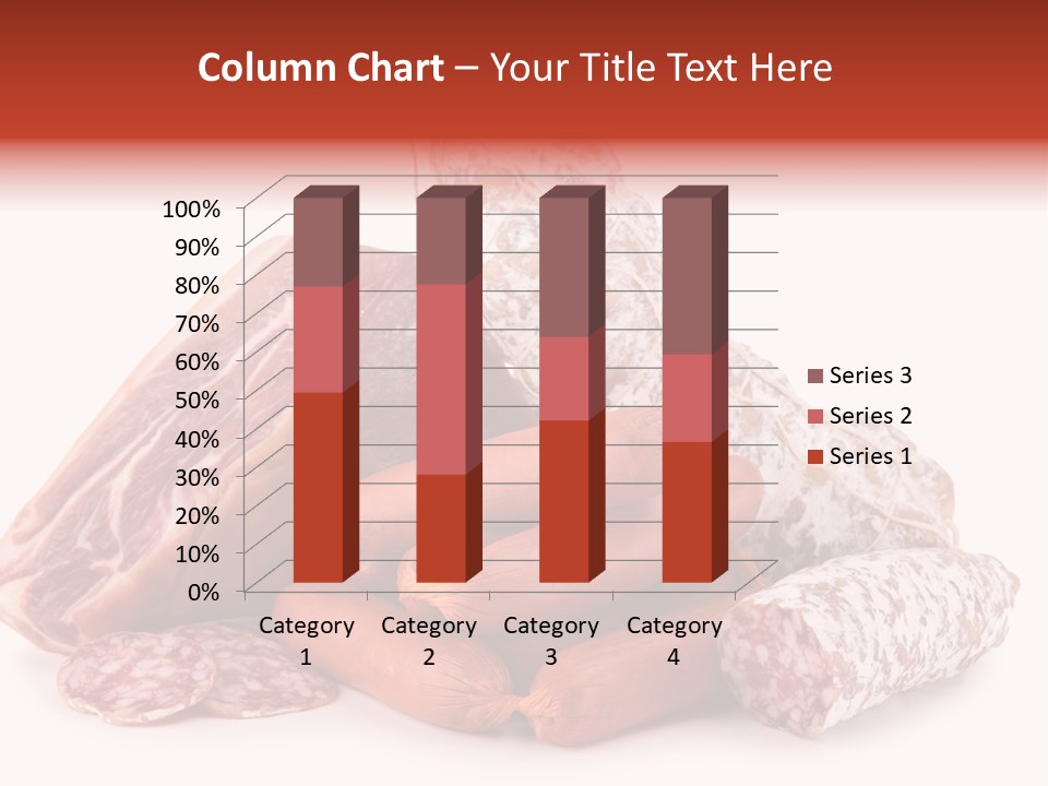 Piece Meat Isolated PowerPoint Template
