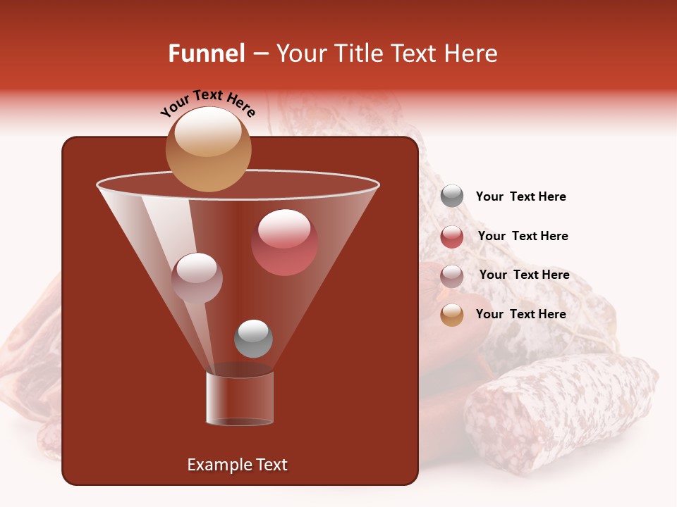 Piece Meat Isolated PowerPoint Template
