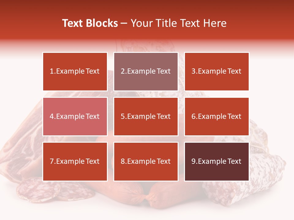 Piece Meat Isolated PowerPoint Template