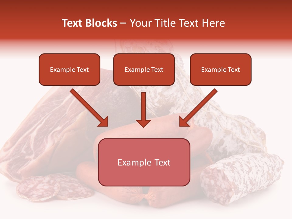 Piece Meat Isolated PowerPoint Template