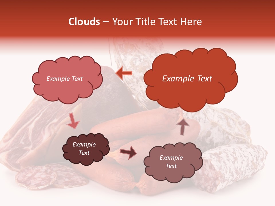 Piece Meat Isolated PowerPoint Template