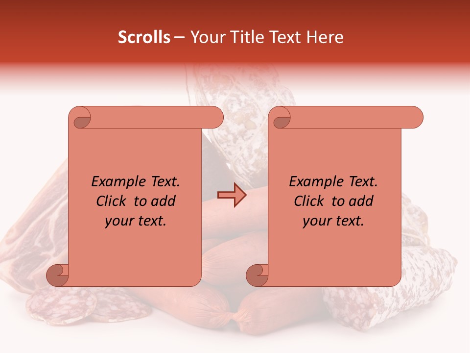 Piece Meat Isolated PowerPoint Template