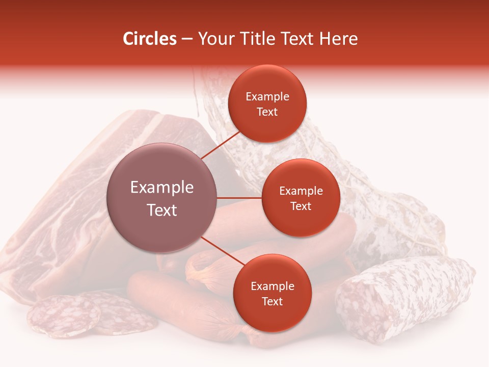 Piece Meat Isolated PowerPoint Template