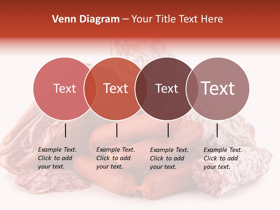 Piece Meat Isolated PowerPoint Template