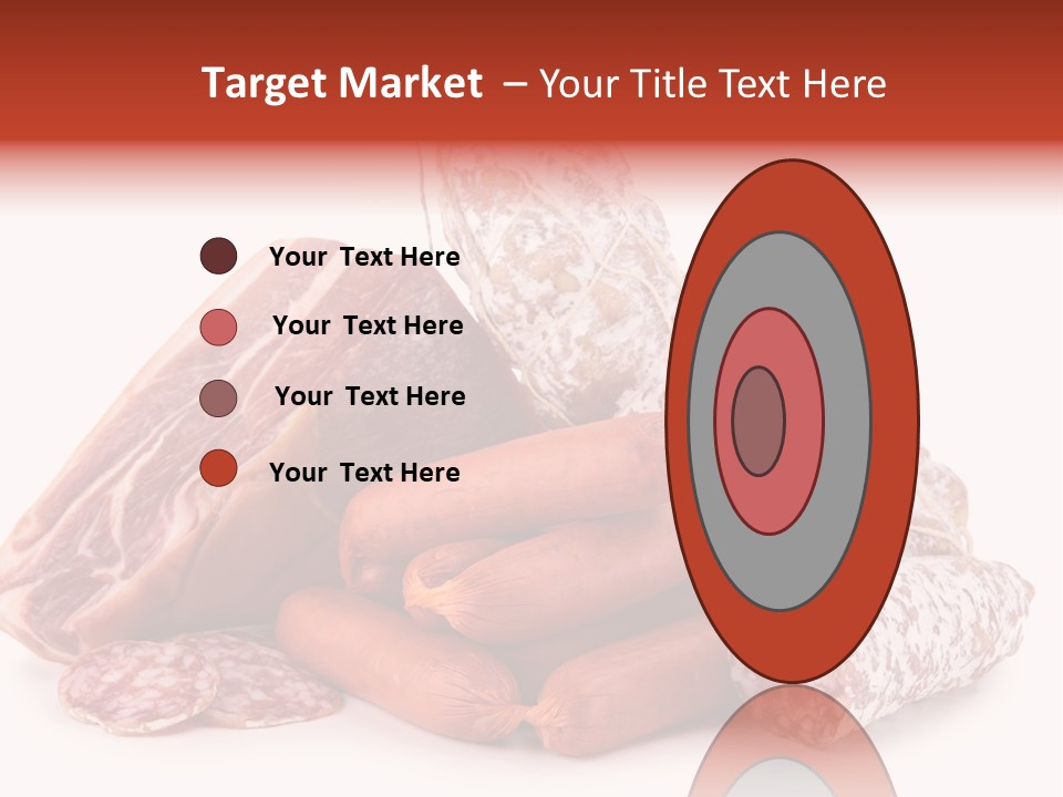 Piece Meat Isolated PowerPoint Template