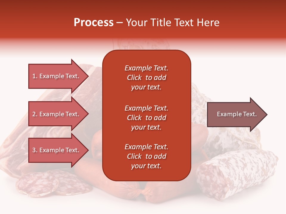 Piece Meat Isolated PowerPoint Template
