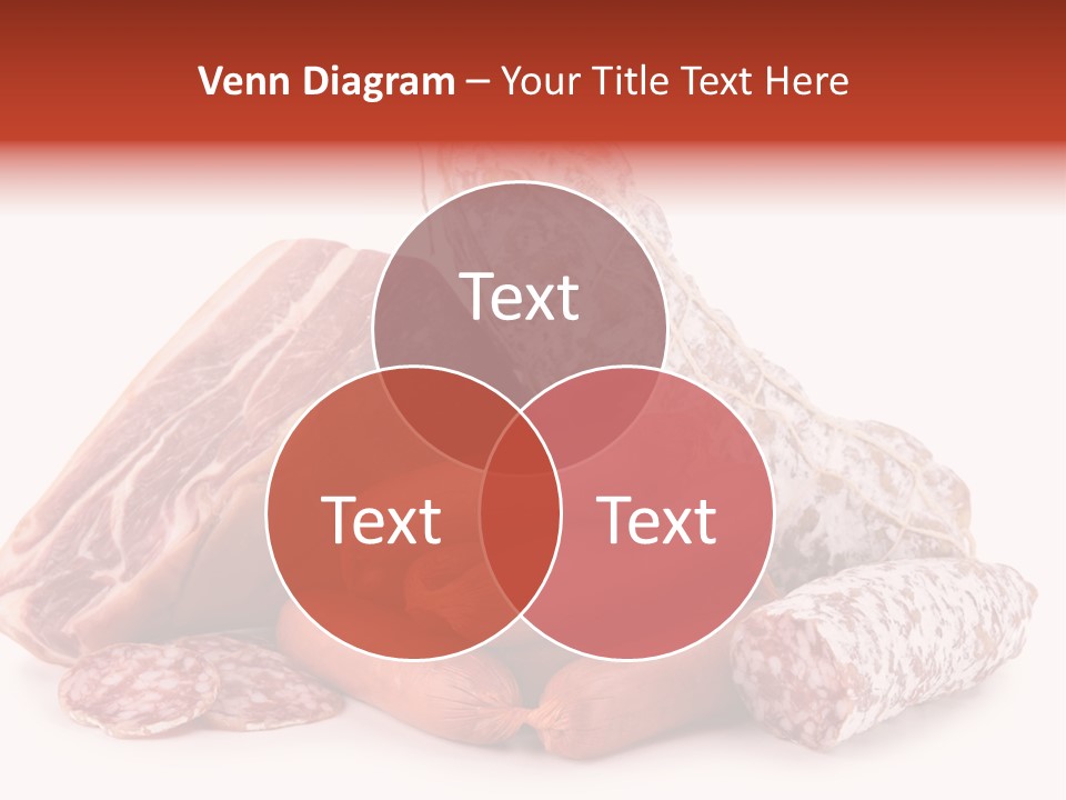 Piece Meat Isolated PowerPoint Template