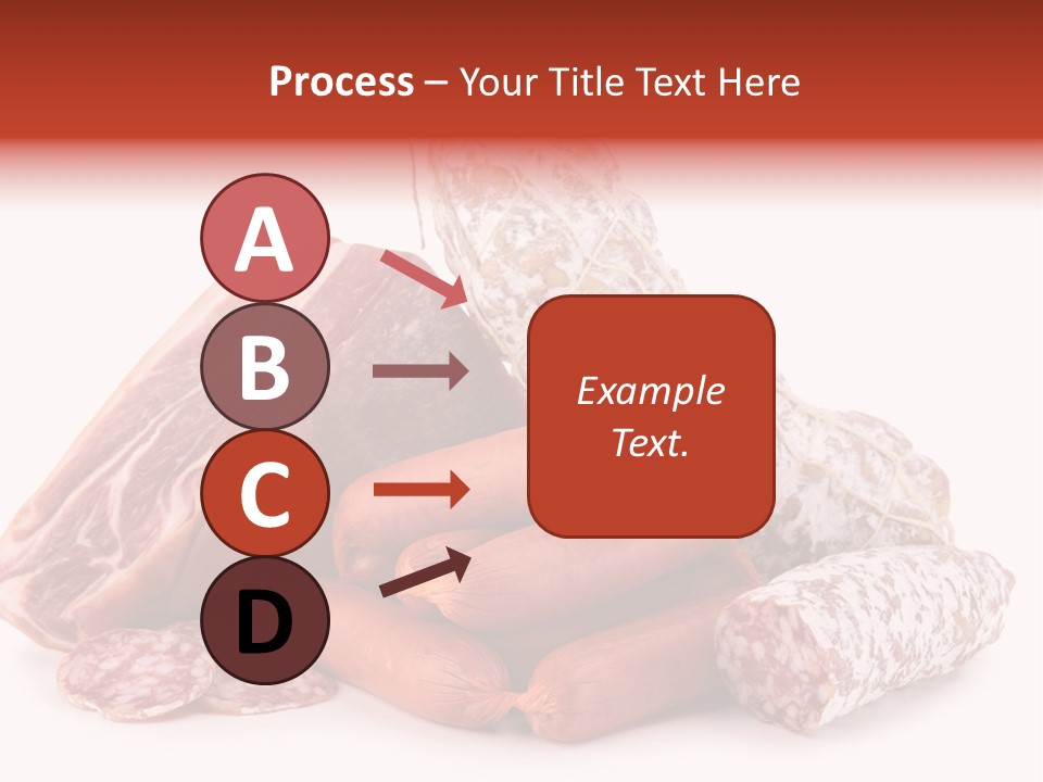 Piece Meat Isolated PowerPoint Template