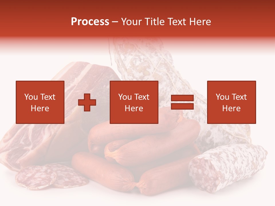 Piece Meat Isolated PowerPoint Template