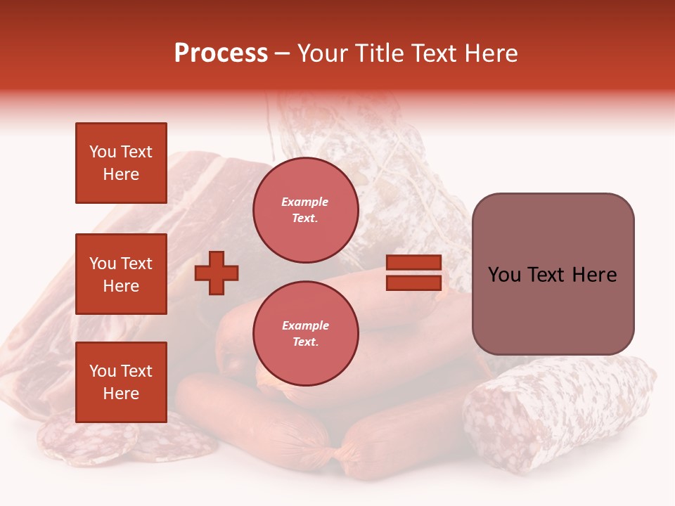 Piece Meat Isolated PowerPoint Template