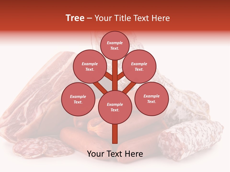 Piece Meat Isolated PowerPoint Template