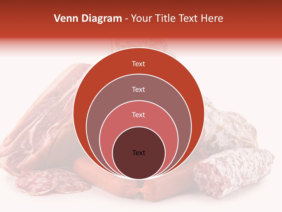 Piece Meat Isolated PowerPoint Template