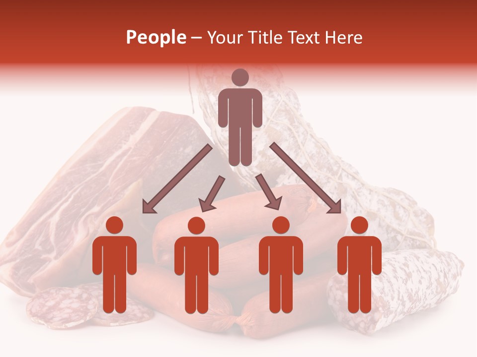 Piece Meat Isolated PowerPoint Template