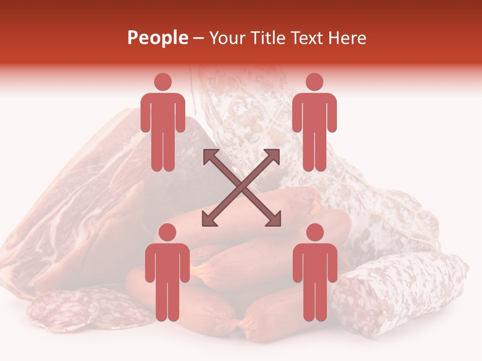 Piece Meat Isolated PowerPoint Template